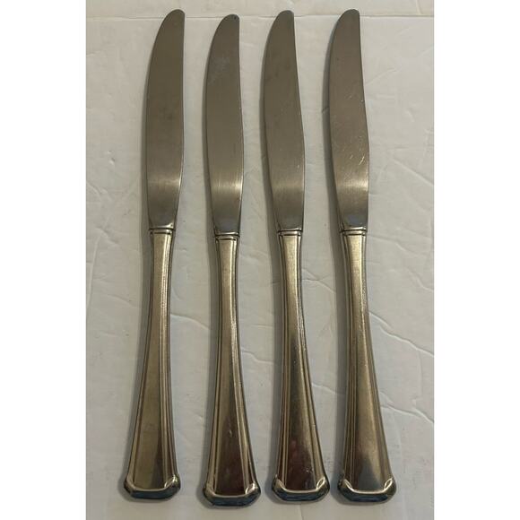 Vtg Oneida Maestro St Leger Aberdeen Stainless Flatware Dinner Knives Set Of 4 - Picture 3 of 7